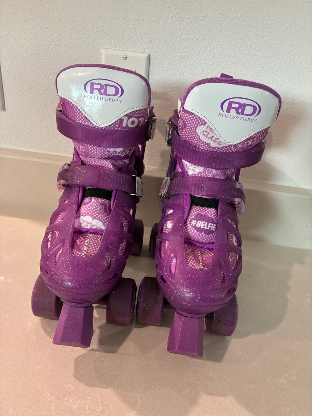 Roller Derby Kids' Purple Adjustable Quad Roller Skates